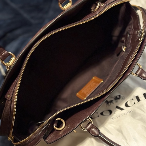 COACH F40862 Drew Satchel Handbag (Oxblood) - NWOT - Picture 5 of 11